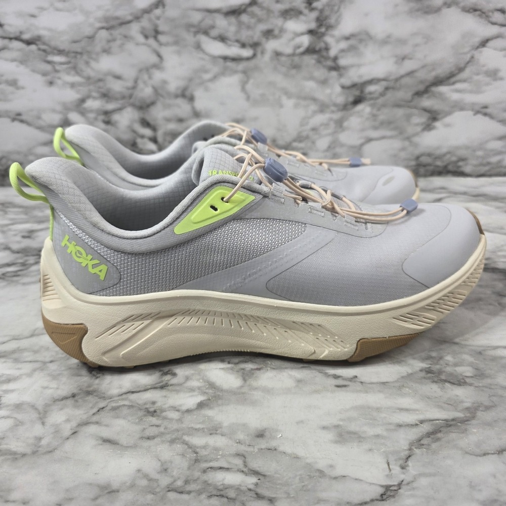 HOKA Women's Transport 2 Sz 11B Sneakers in Cosmic Grey/Neon Yuzu EUC